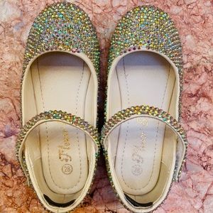 Toddler rhinestone dress shoes